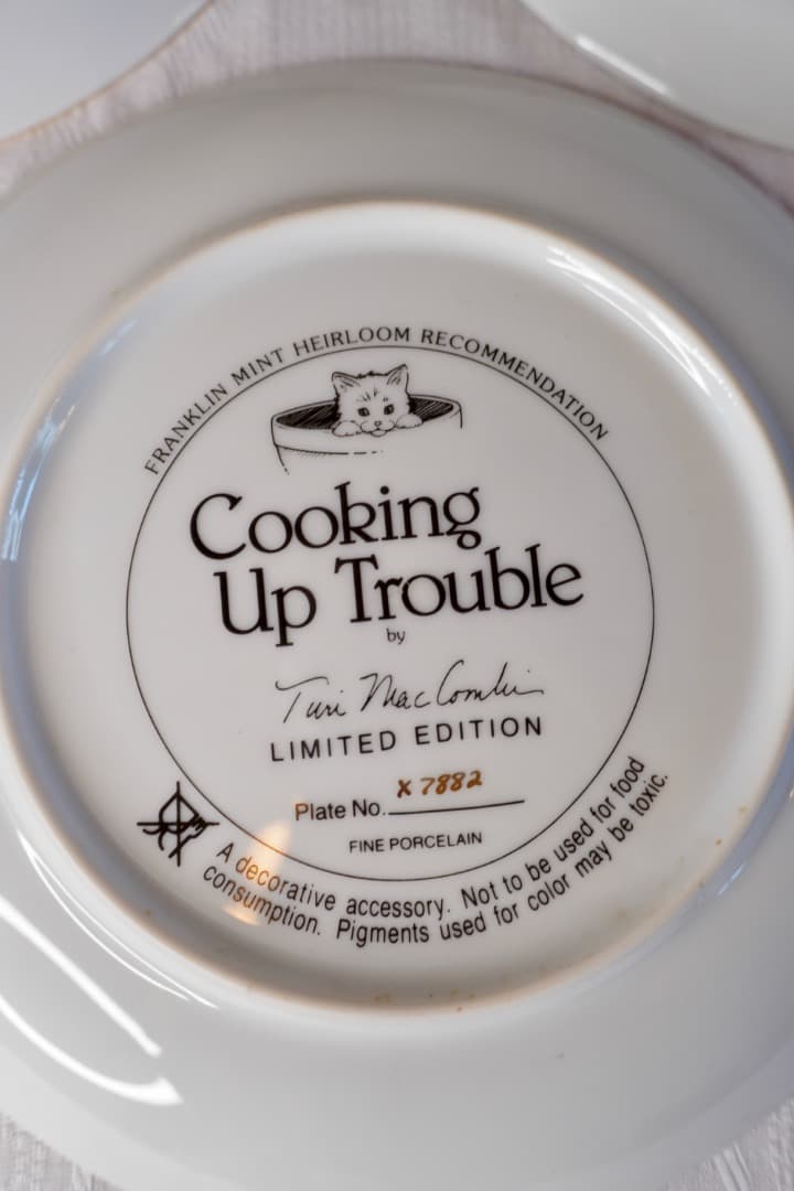 Franklin Mint 猫 絵皿 3枚セット コレクションプレート