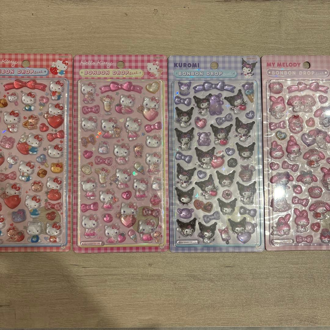 【正規品】サンリオ 第二弾 ボンボンドロップシール 8種 コンプ 第2弾
