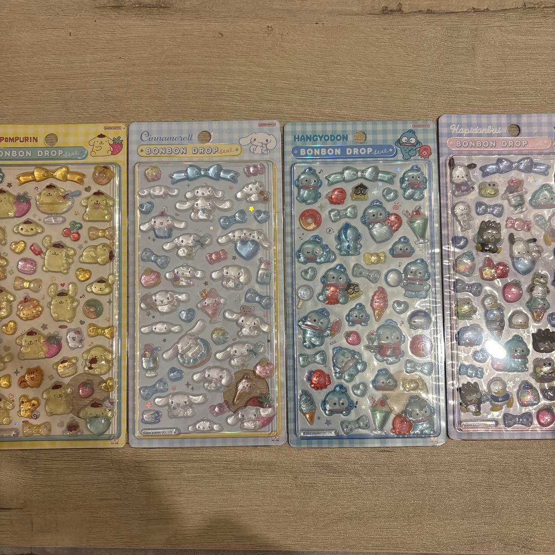 【正規品】サンリオ 第二弾 ボンボンドロップシール 8種 コンプ 第2弾