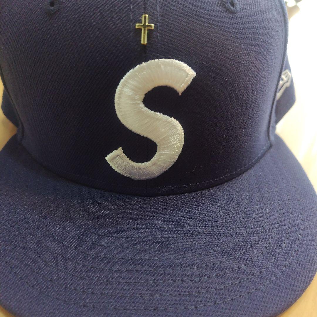 帽子 24SS Supreme Gold Cross S Logo New Era