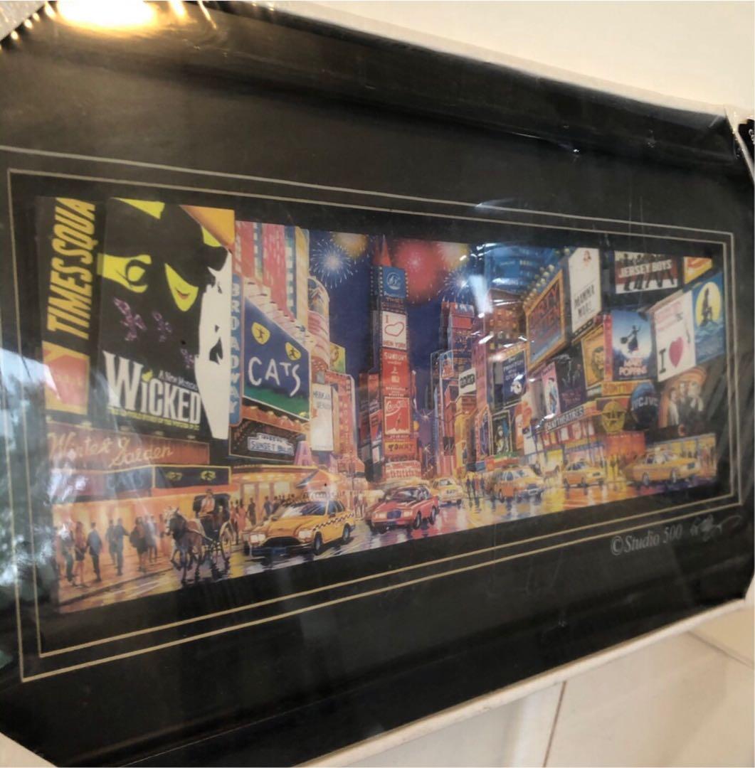 Studio500 ニューヨーク ブロードウェイ立体 絵　3Dポップアート