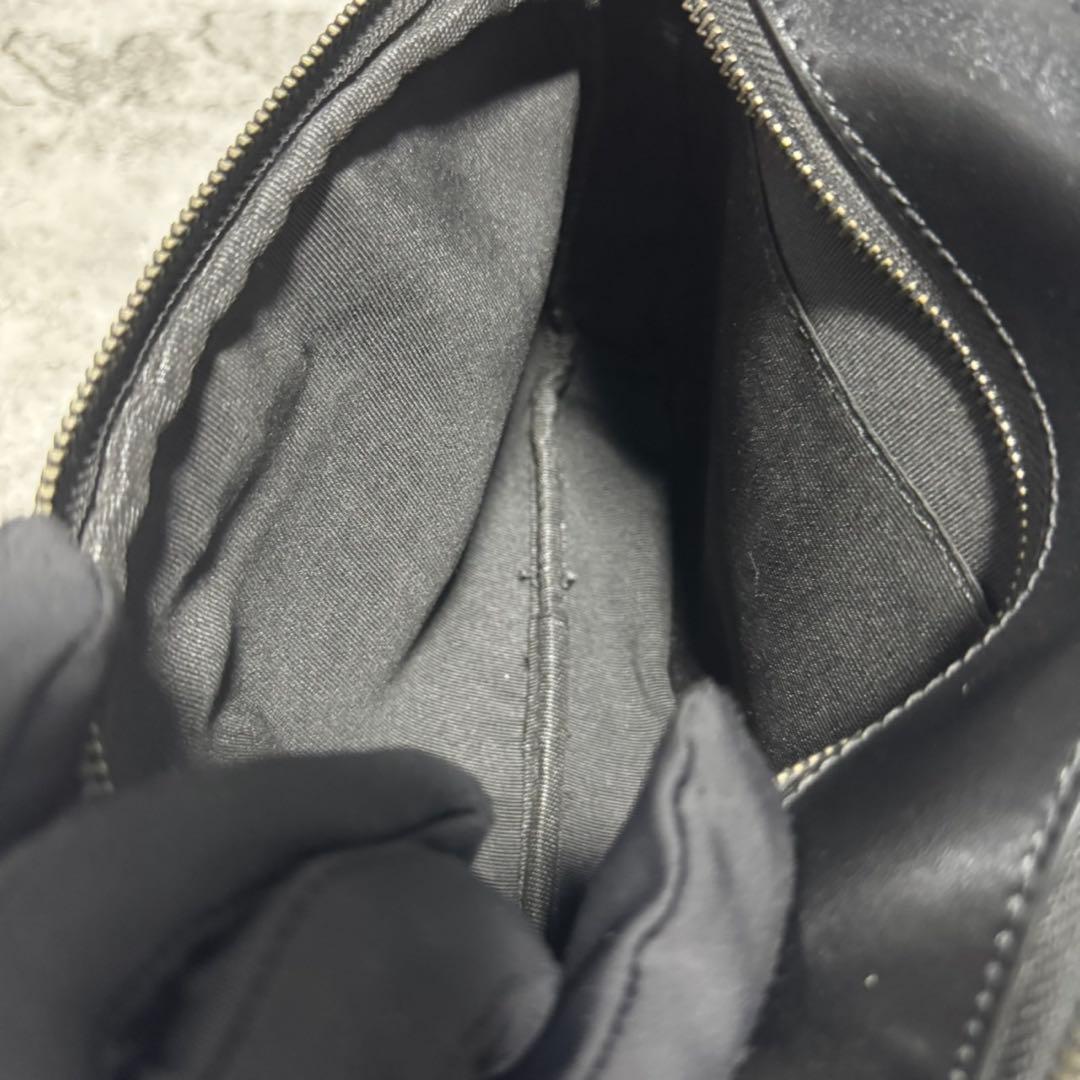 未使用級✨️コーチ カメラバッグ ショルダー 二層 PVCレザー シグネチャー 黒