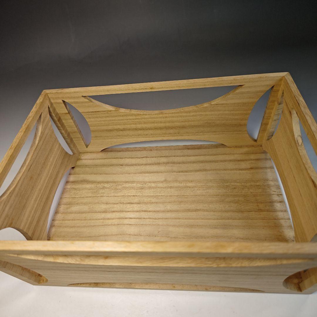 イ522 煙草盆『指物師　酒井柏水』『桐木地　糸巻莨盆　一双　共箱　』茶道具