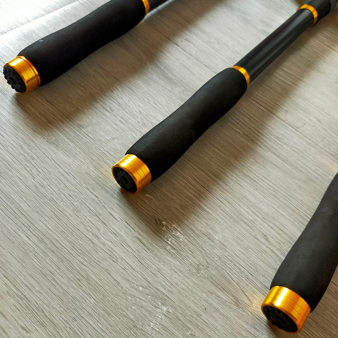 遠投竿 リール付き　３セット　3.6m 投げ釣リ 遠投釣り　遠投カゴ　紫色