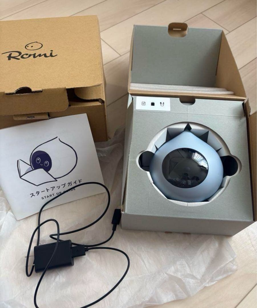 ど*円様 Romi 会話 AIロボット 青 充電器付き