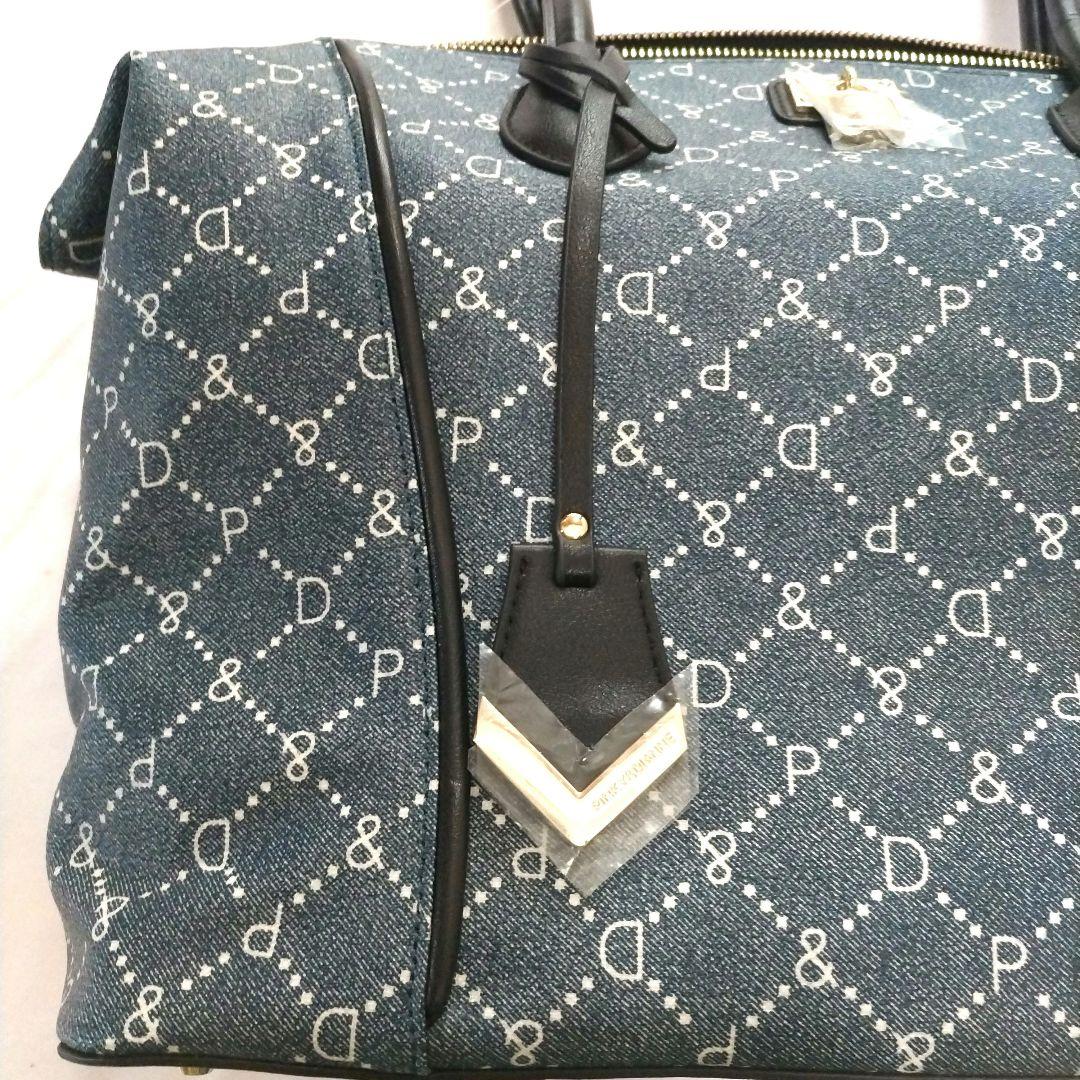 新品ピンキー＆ダイアンデニム柄 ロゴ入りトートバッグ バッグ タグ付き