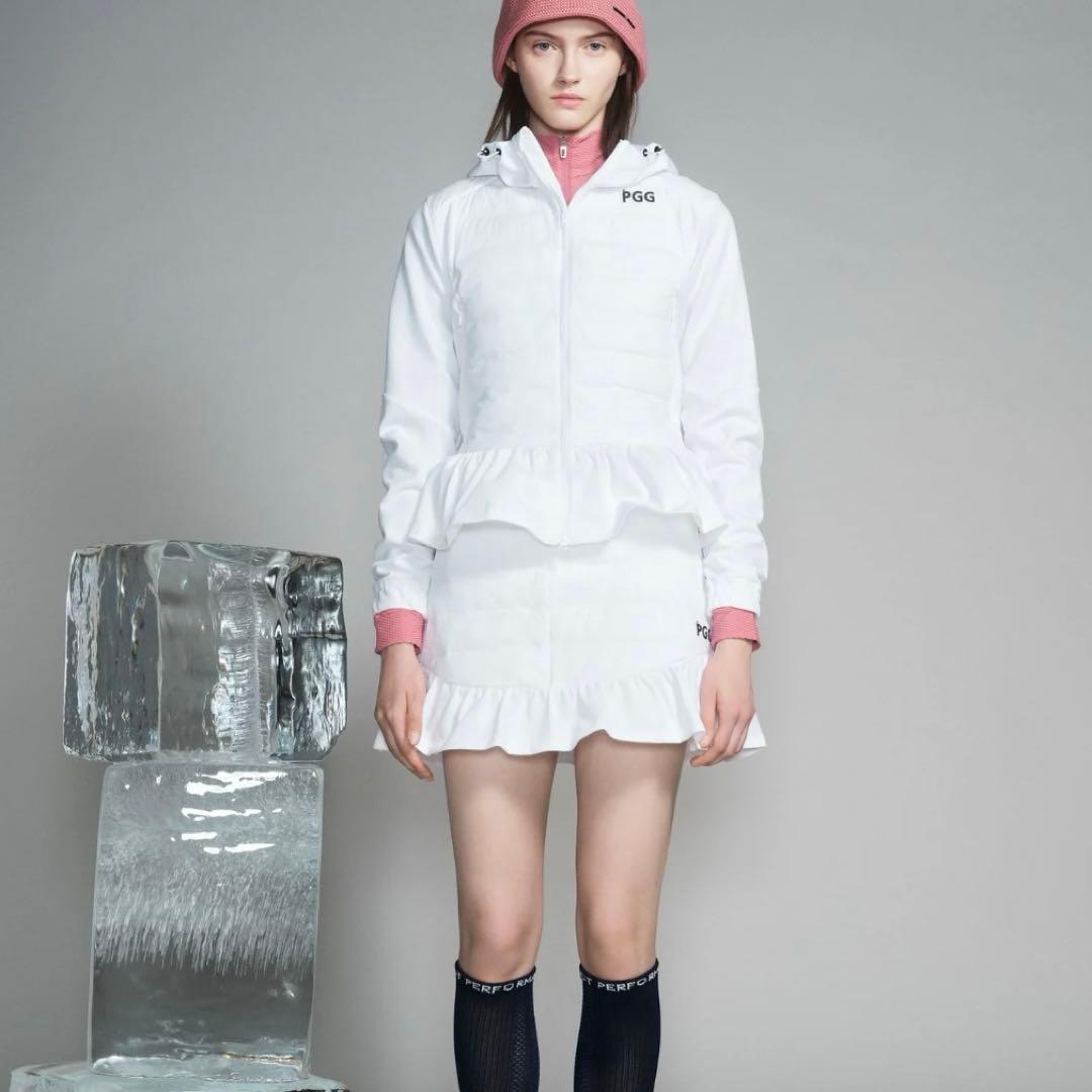 新品★84,700円 PGG パーリーゲイツ 中綿セットアップ 黒系ネイビーＳM