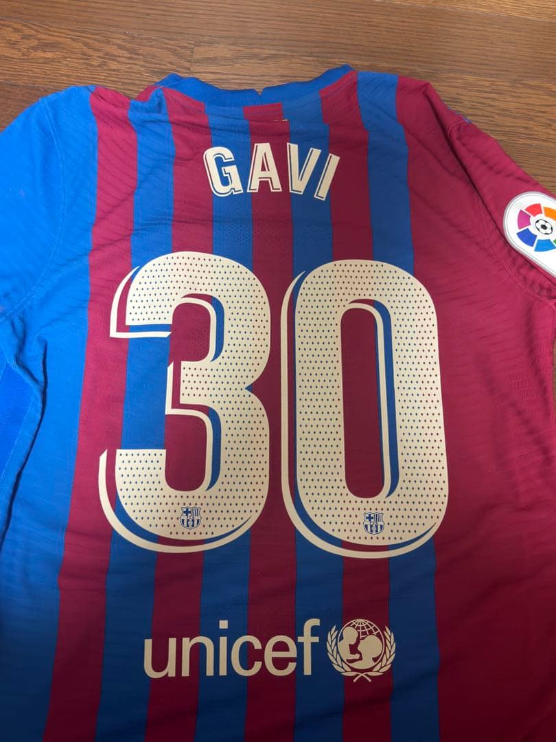 fcバルセロナ　21/22 ガビ　ユニフォーム 選手支給用
