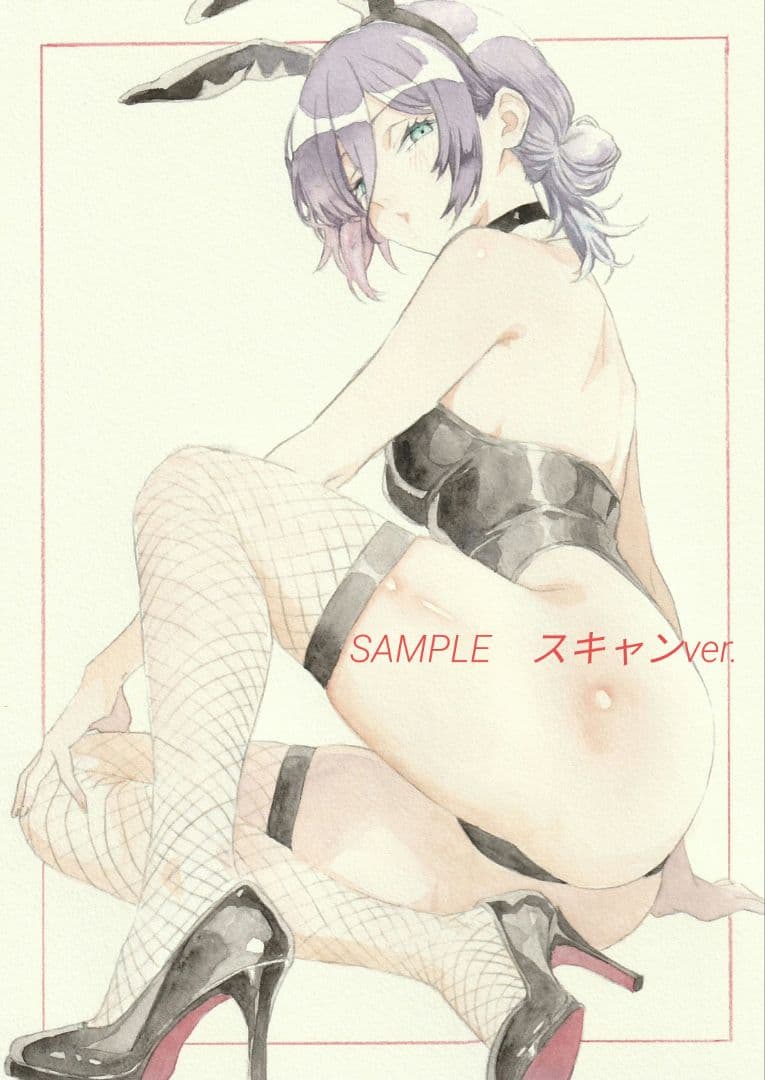 零*様 手描きイラスト　チェンソーマン　レゼ　バニーガール　ファンアート　Ｂ５