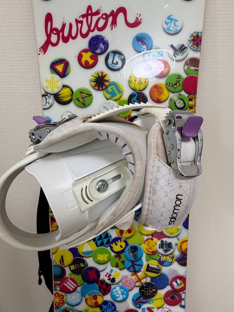 Burton Featherスノーボード144 セット　サロモン　ケース付き