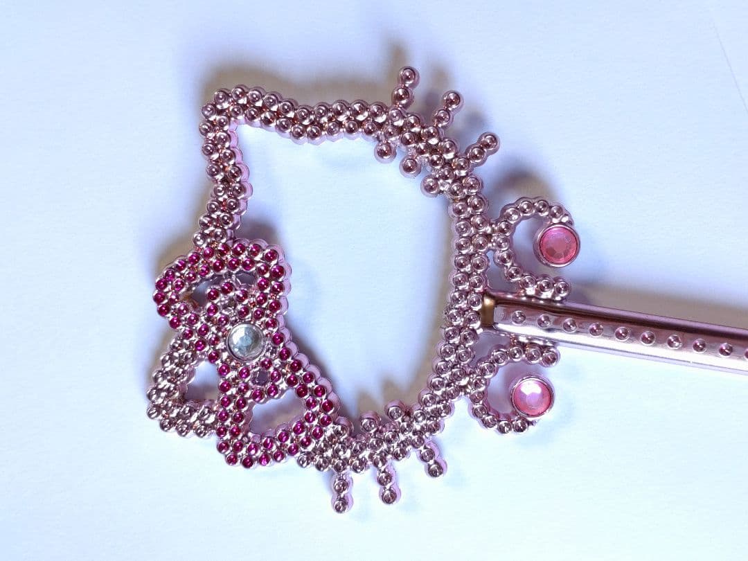 ハローキティ 杖 ステッキ キラキラ ラインストーン ピンク 平成レトロ