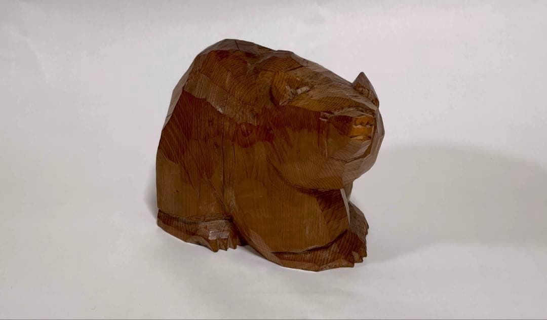 木彫り熊　八雲　2体セット【茂木多喜治作・加藤貞夫作】