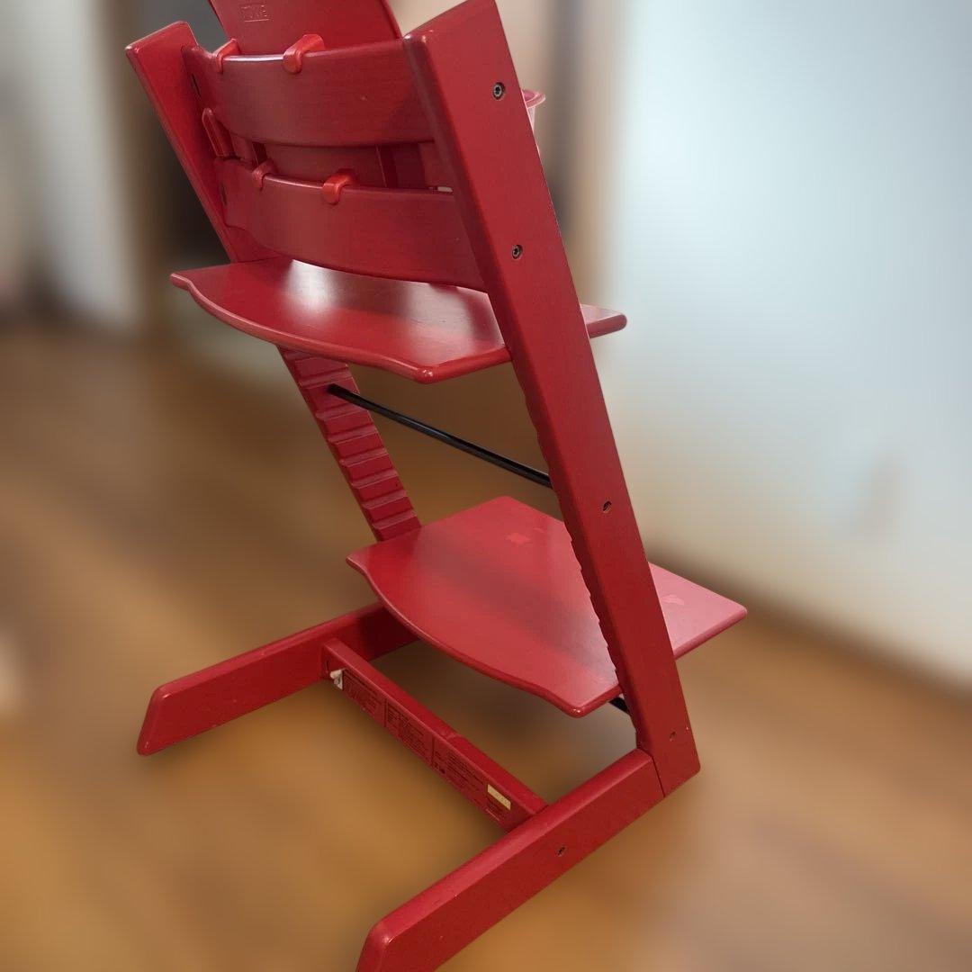 良品　ストッケ　トリップトラップ　ベビーチェア　レッド　シリアルナンバー3