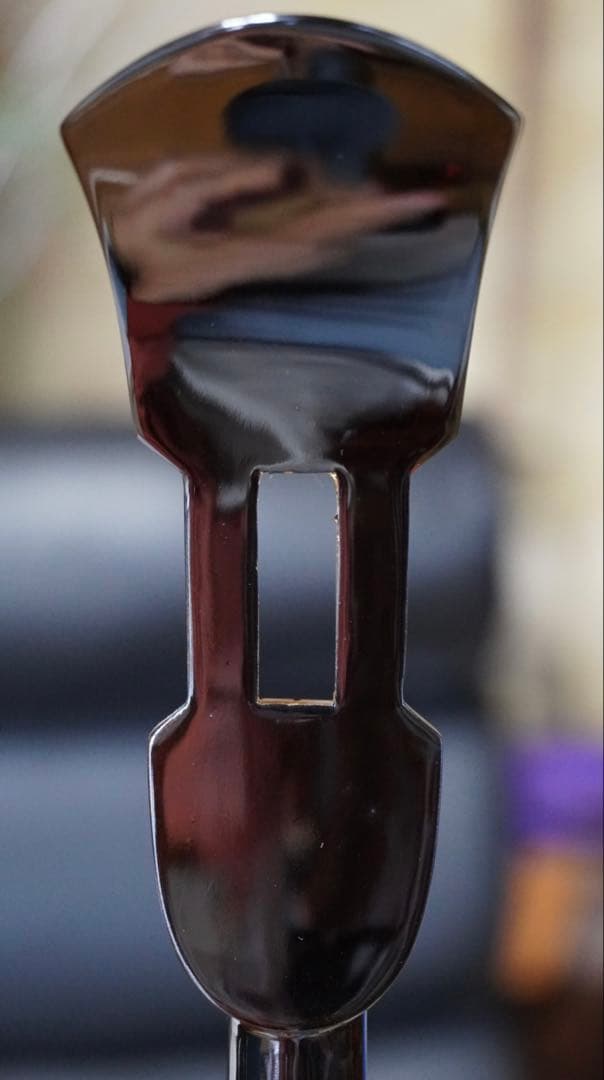 '現代の名工'又吉章盛作 100丁展出展品三線棹 ウジラミ黒木小與那平型 貴重作