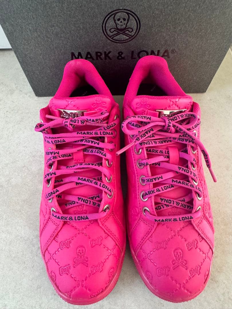 MARK＆LONA レディースゴルフシューズ 蛍光ピンク 25cm