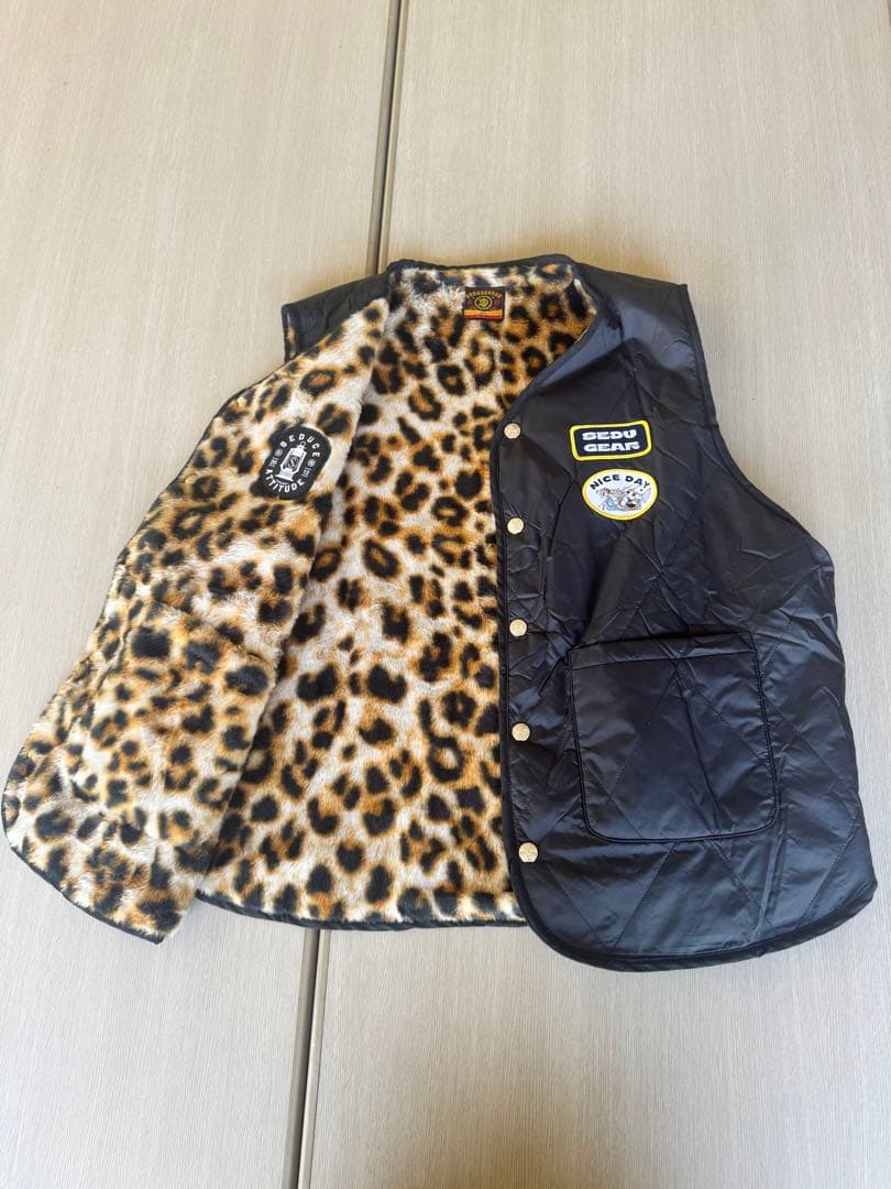 ヒョウ柄　リバーシブルベスト　値下げ不可