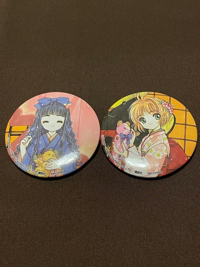 カードキャプターさくら フォーチュンバッジ 木之本桜　大道寺知世 缶バッジ