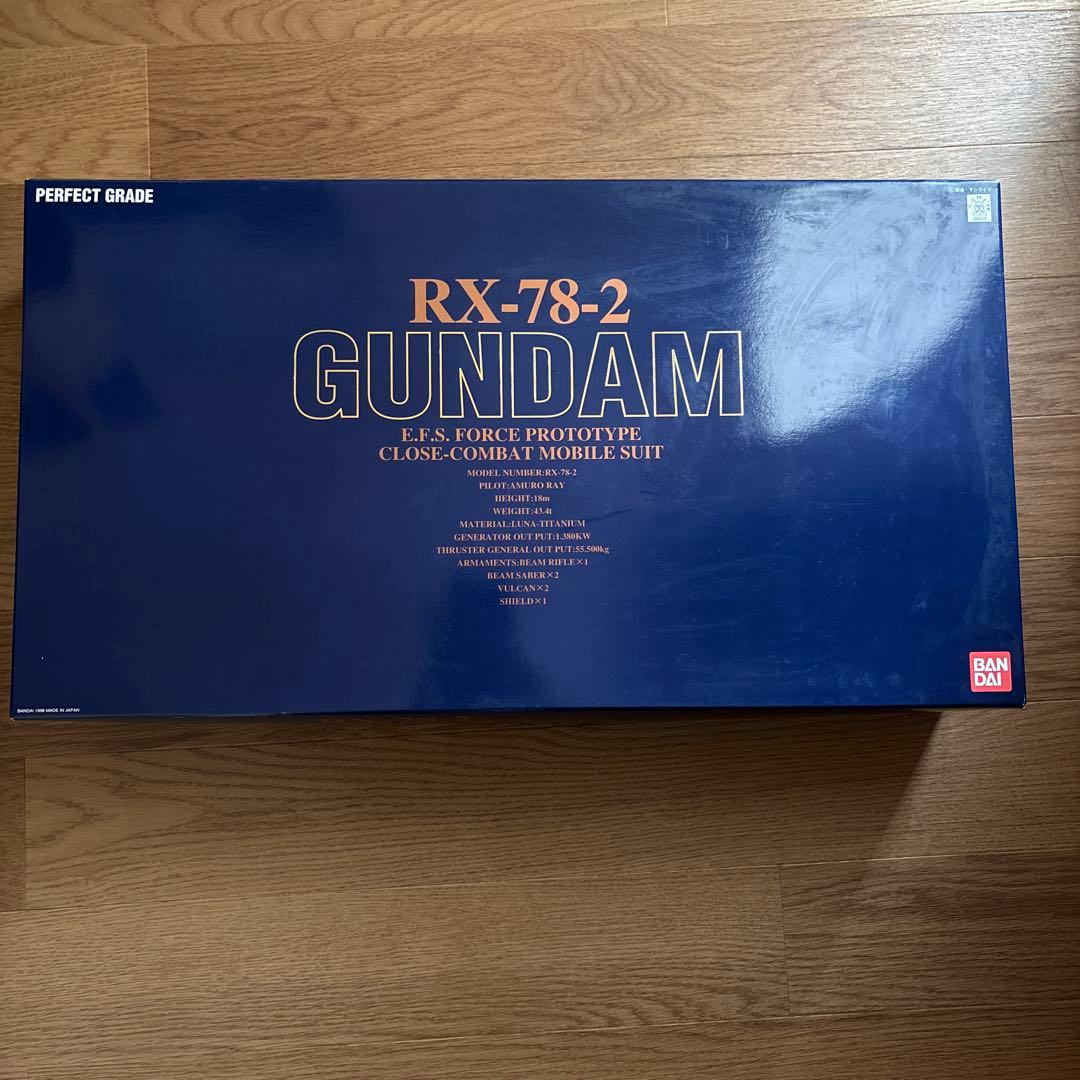 未組立て1/60 PG RX-78-2 ガンダム 「機動戦士ガンダム、開封済み