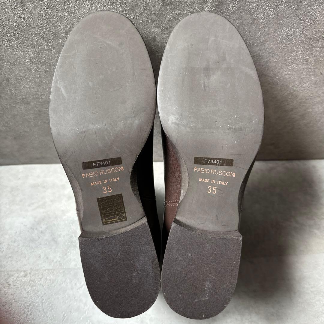 新品！FABIO RUSCONI ファビオルスコーニ　サイドゴア　ショートブーツ