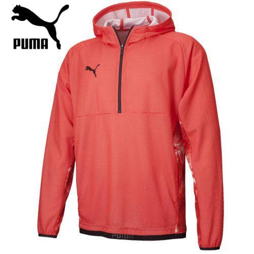 PUMA DRYCELL フード付きパーカー S オレンジ