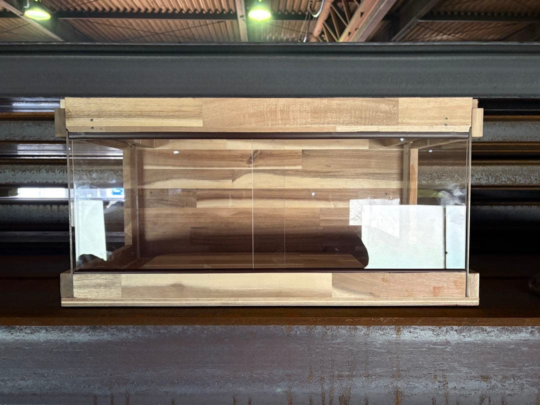 タク断捨離中　844040 アカシア材サイドアクリル　ワンタッチロック