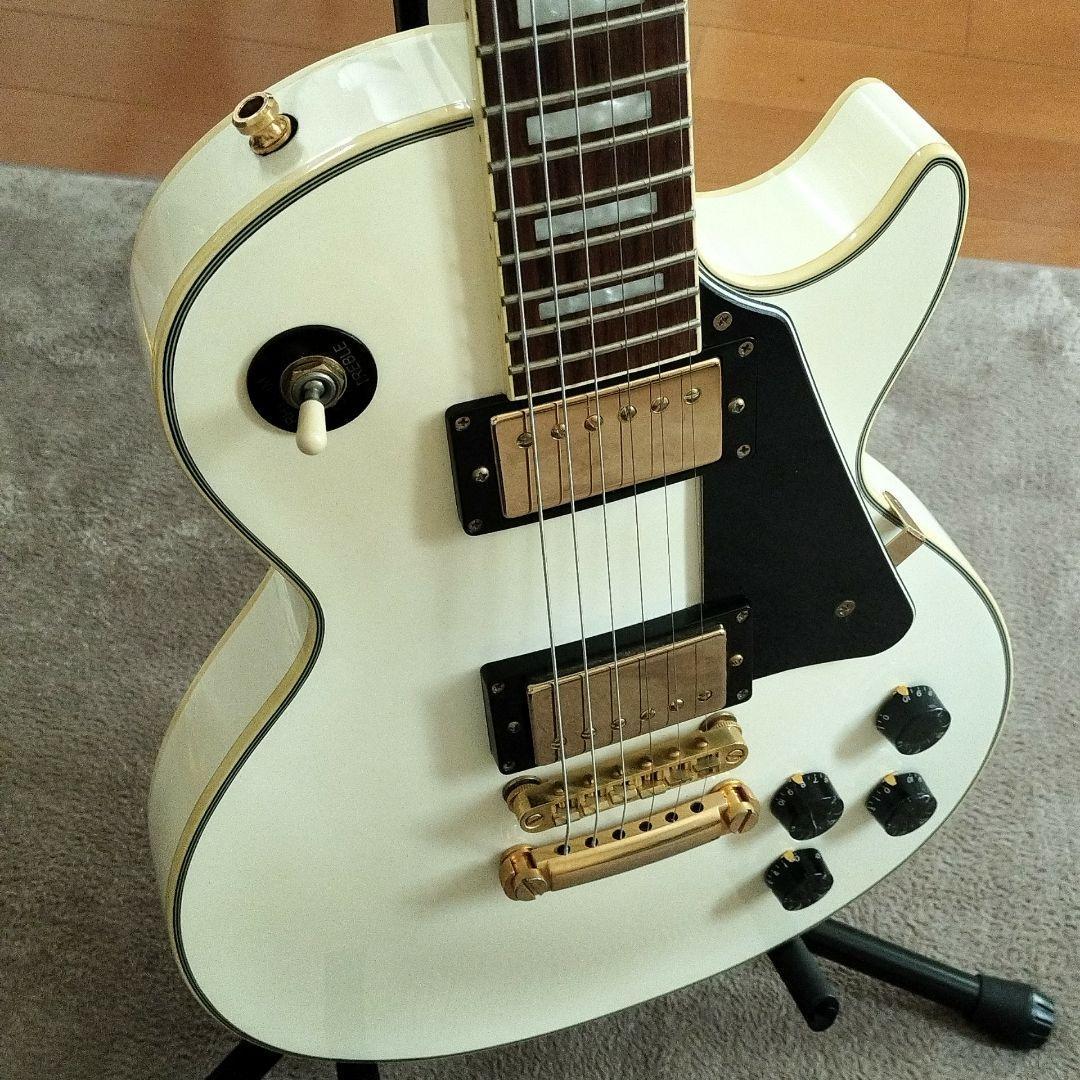 【美品】Blitz ブリッツ レスポールカスタム　クリームホワイト