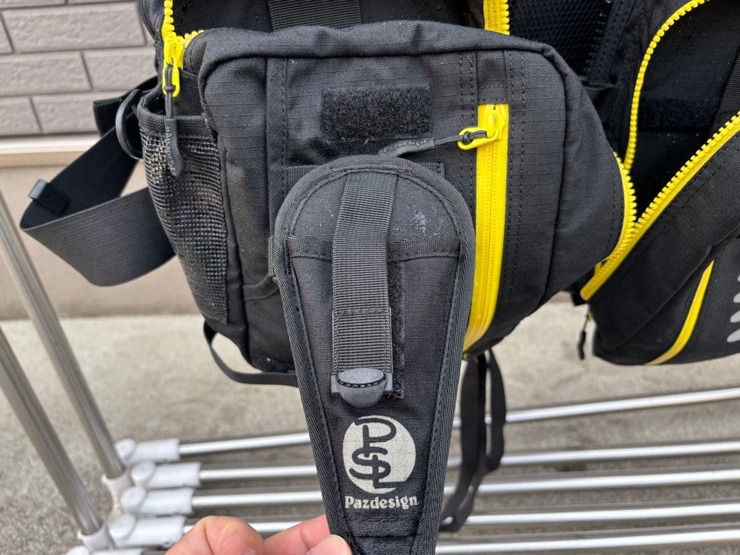 Pazdesignライジャケチャック難有　ウォームジャケットセット黒黄　値引可