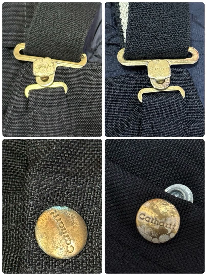 Carhartt カーハート 中綿 つなぎ ビブオーバーオール ブラック S51