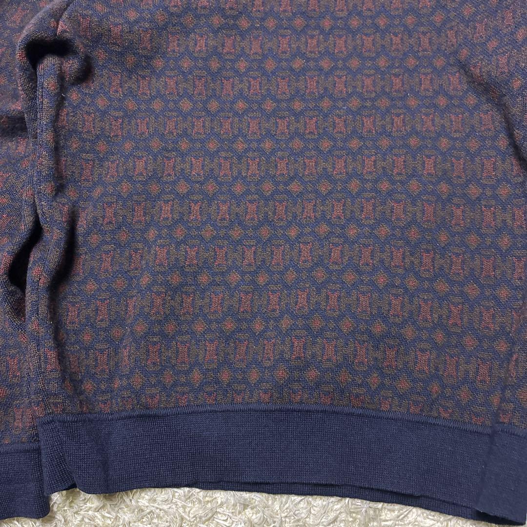 希少XL HERMES エルメス ヴィンテージ ニット セーター H柄 総柄