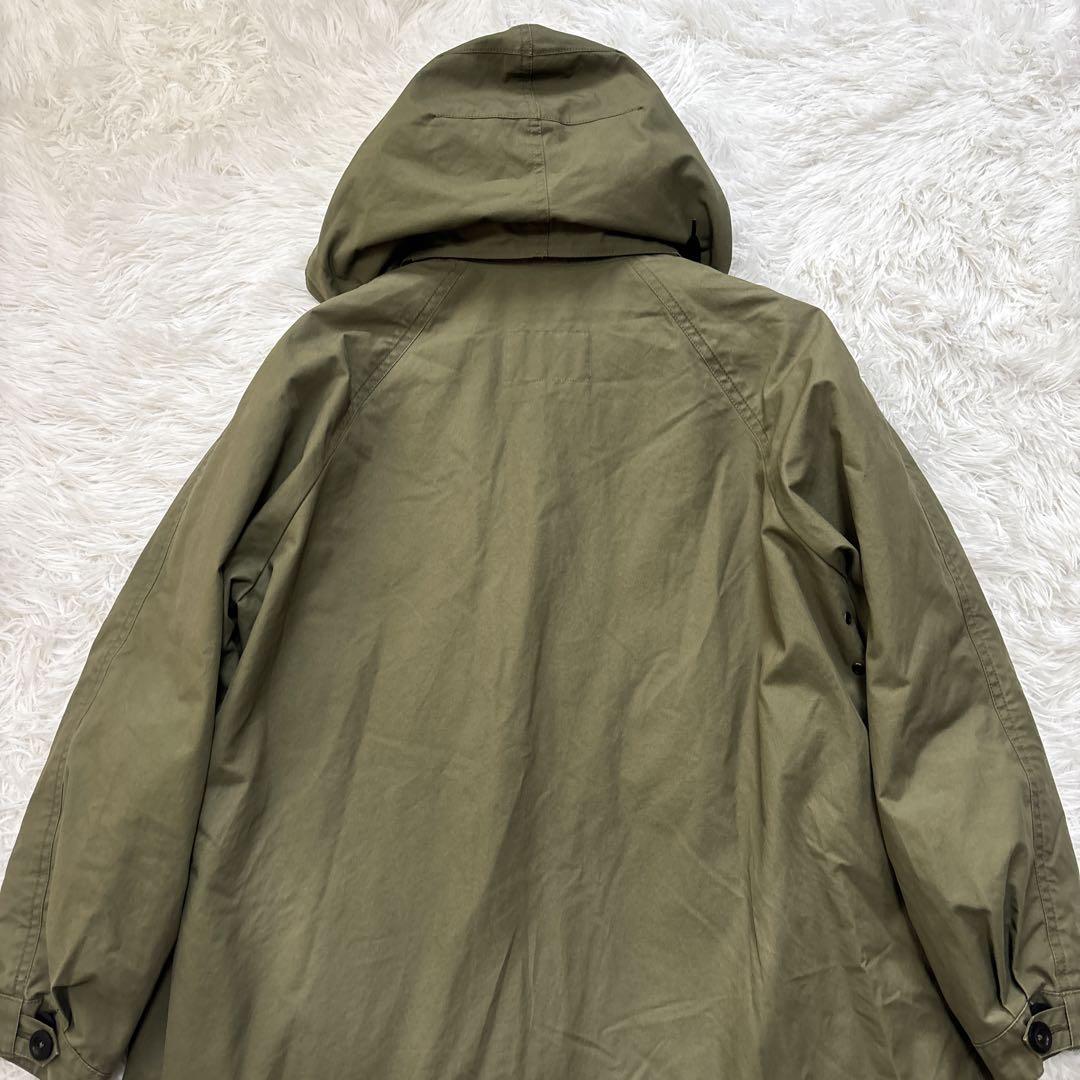 MHL.エムエイチエル ライナー付き モッズコート カーキ　L