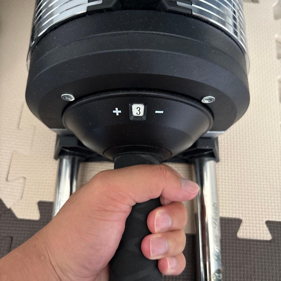 【Hide】可変式ダンベル 40kg 38段階調節 1kg刻み 1個単体