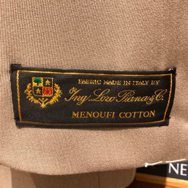 BEAMS F ロロ・ピアーナ　ベージュスーツ