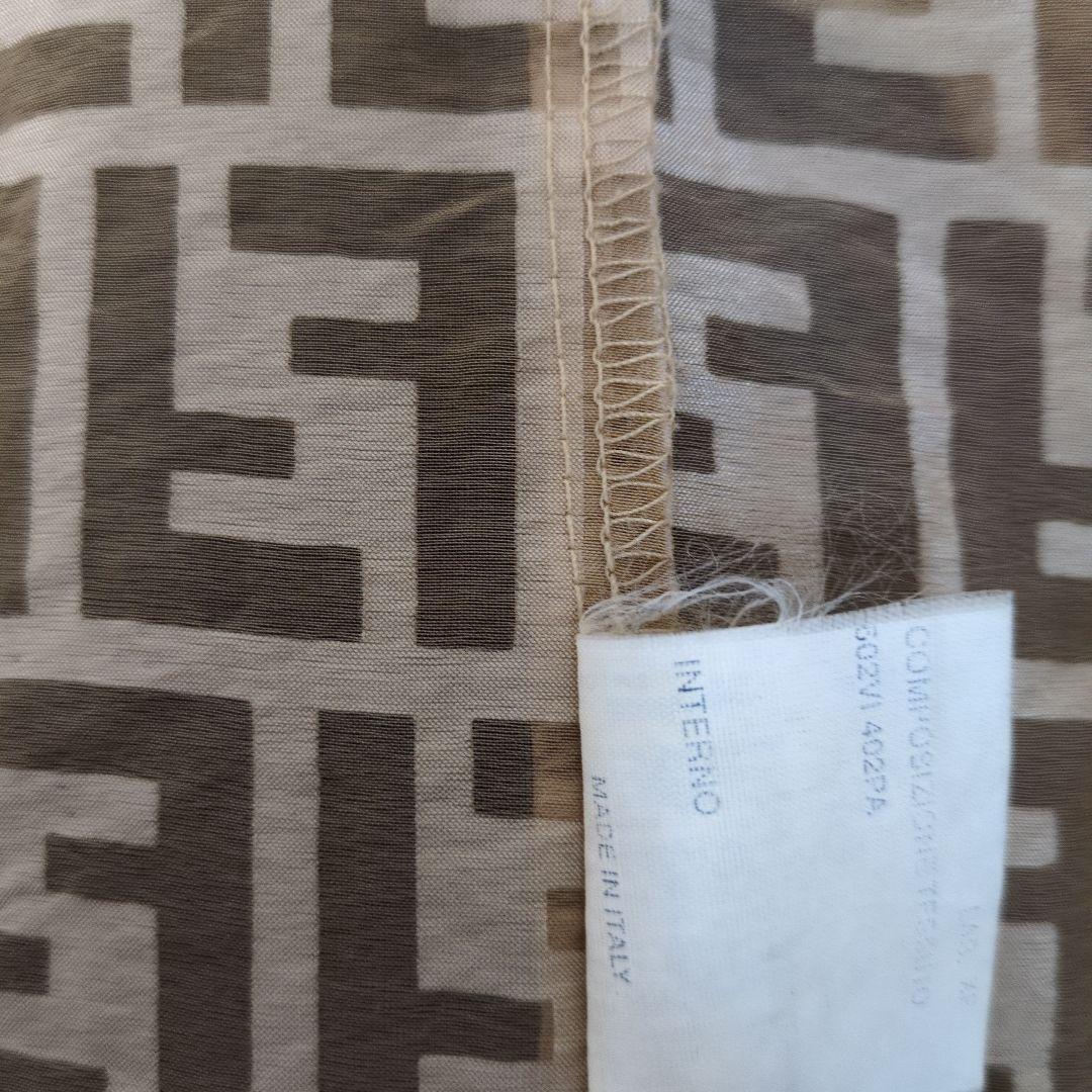 FENDI ロゴ　シースルー　シャツ　イタリア製