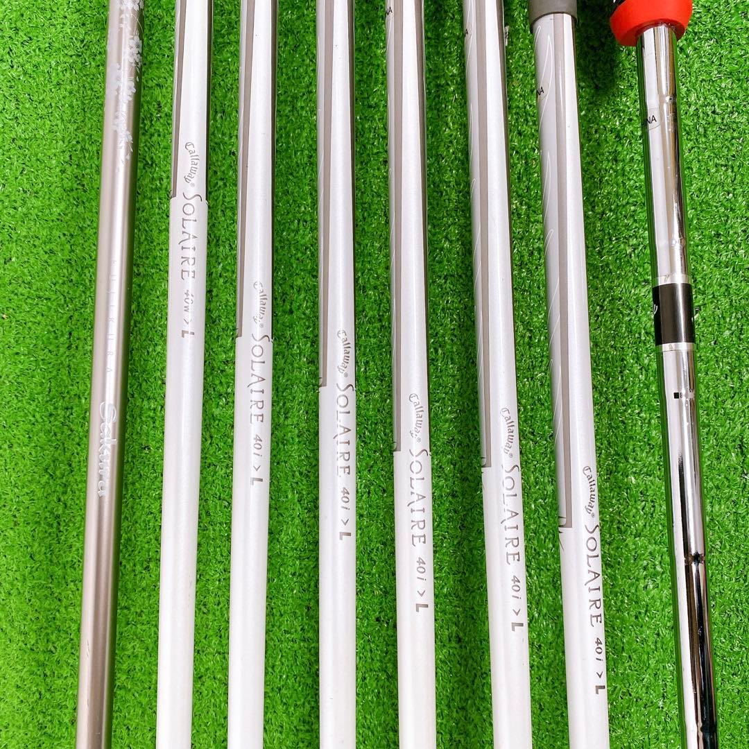 キャロウェイ ソレイユ レディースクラブセット 8本 現行バッグ付き 少し訳有り