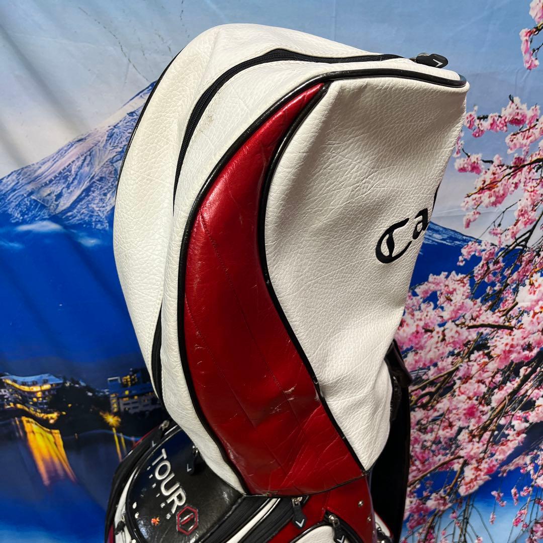 寶BT-1055 Callaway 3点式 キャディバッグ 赤黒