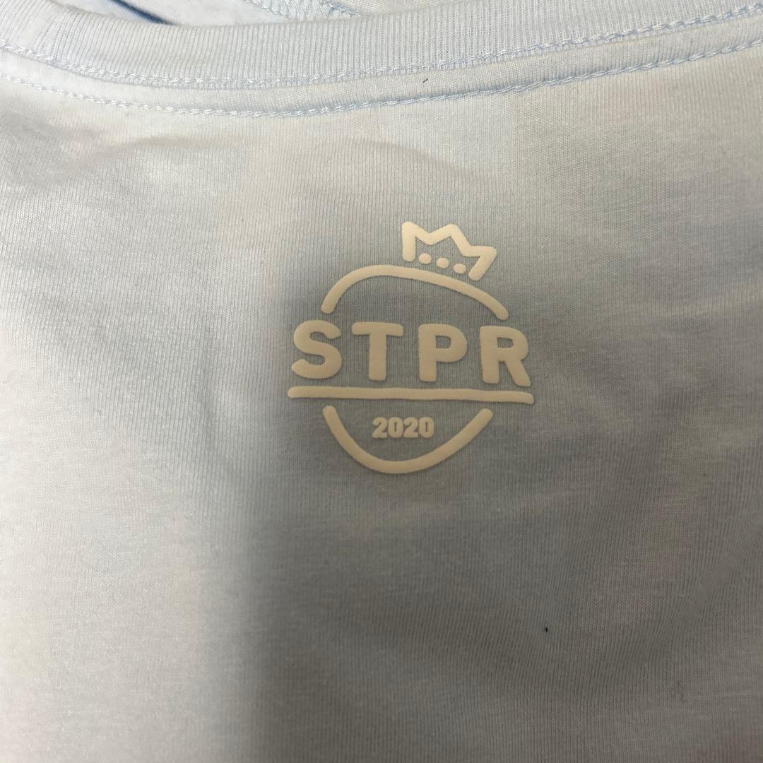 STPRロゴ入り水色Tシャツとぬいぐるみセット