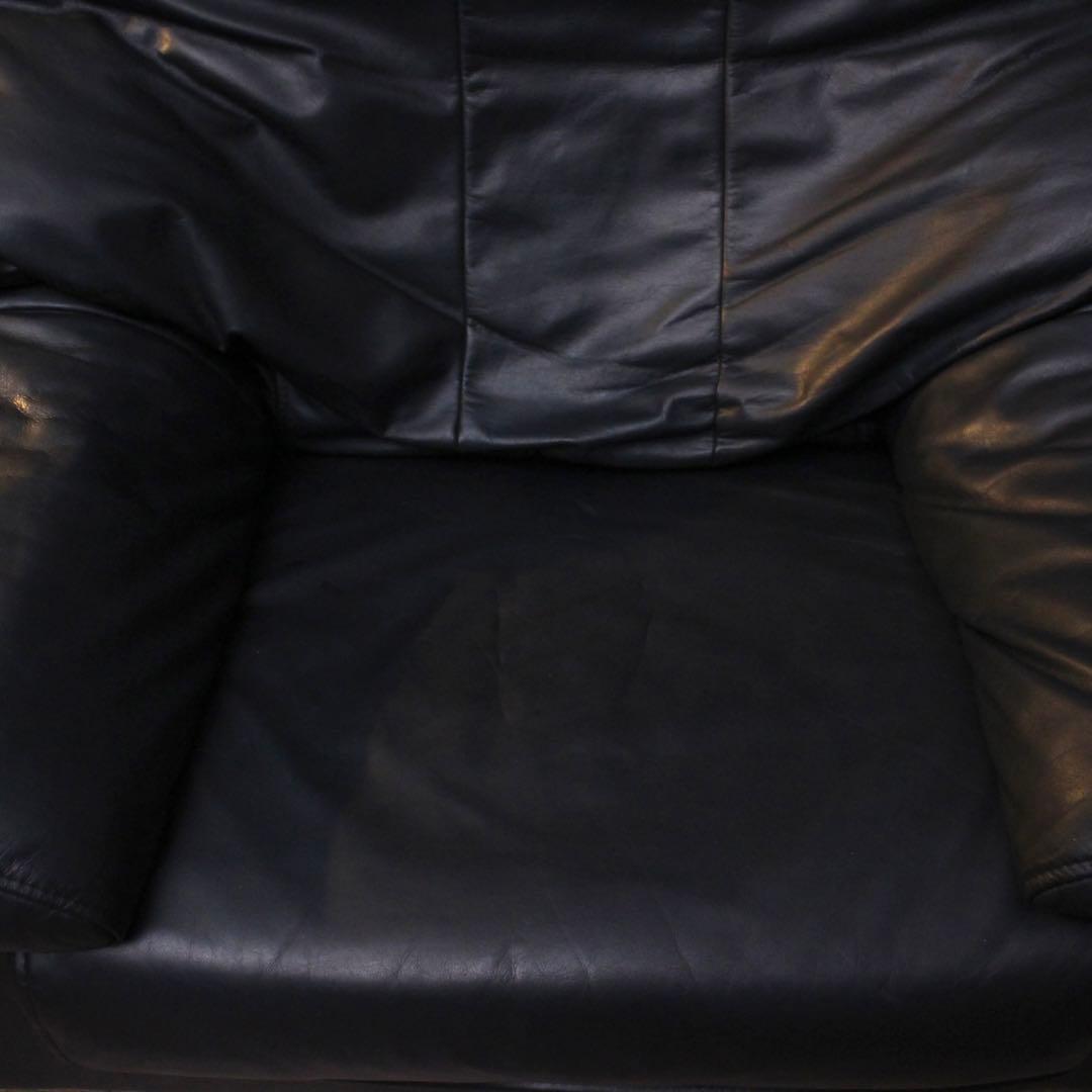 P*N様 都内川崎横浜のみ　レトロ機構　総黒本革90年代ヴィンテージ　1人掛け