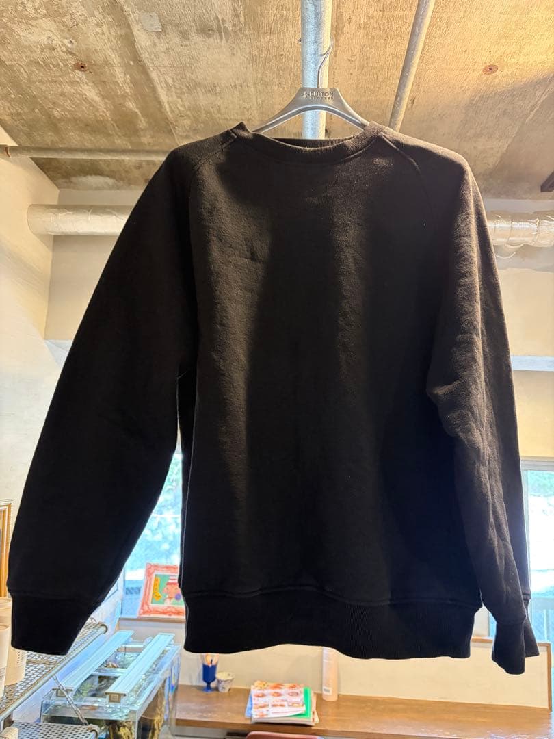 COMOLI ブラック スウェット トレーナー サイズ3