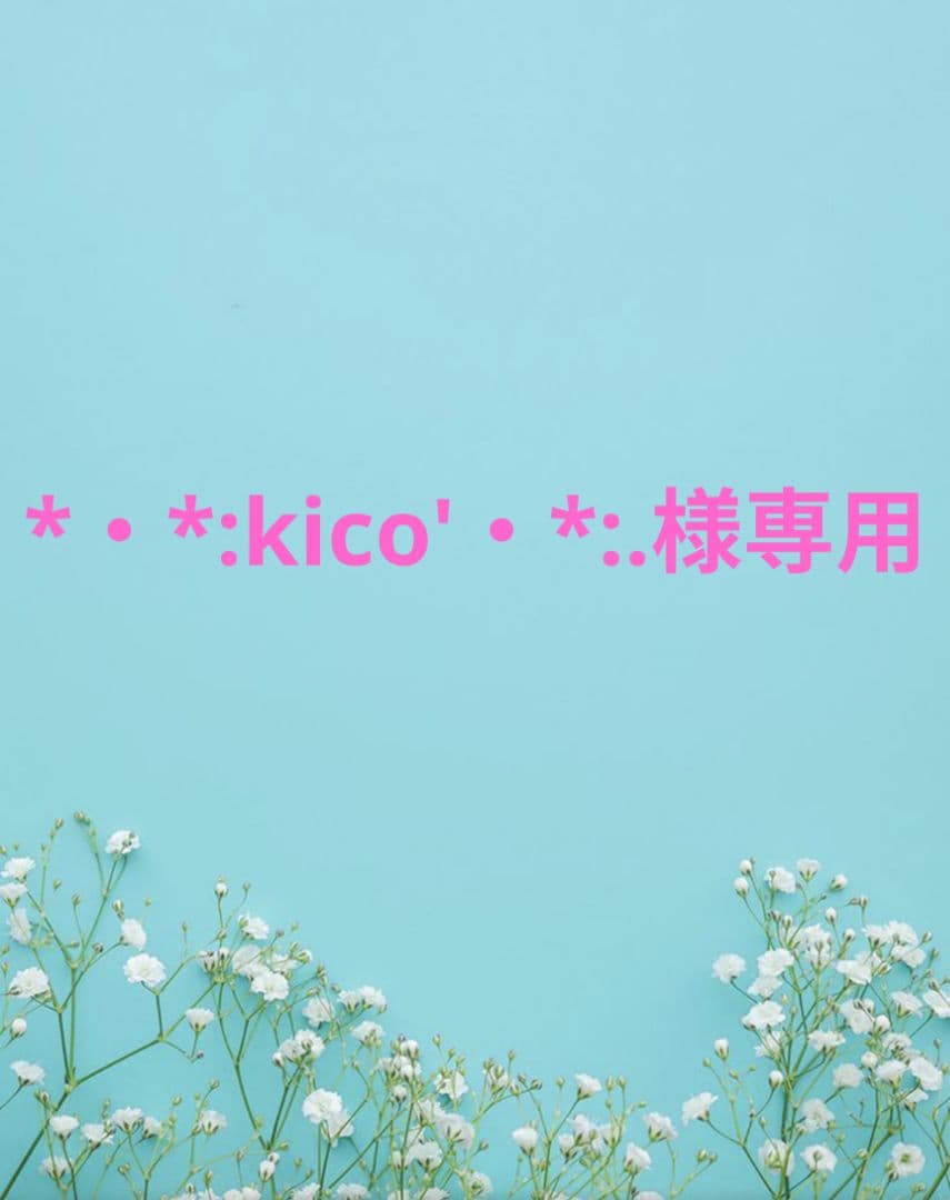 *・*:kico'・*:.