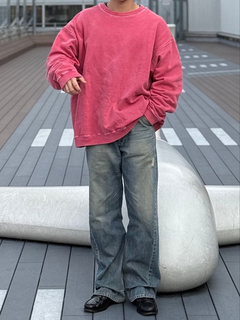 90s エディーバウアー EBTEK スウェット 着画 174cm着用