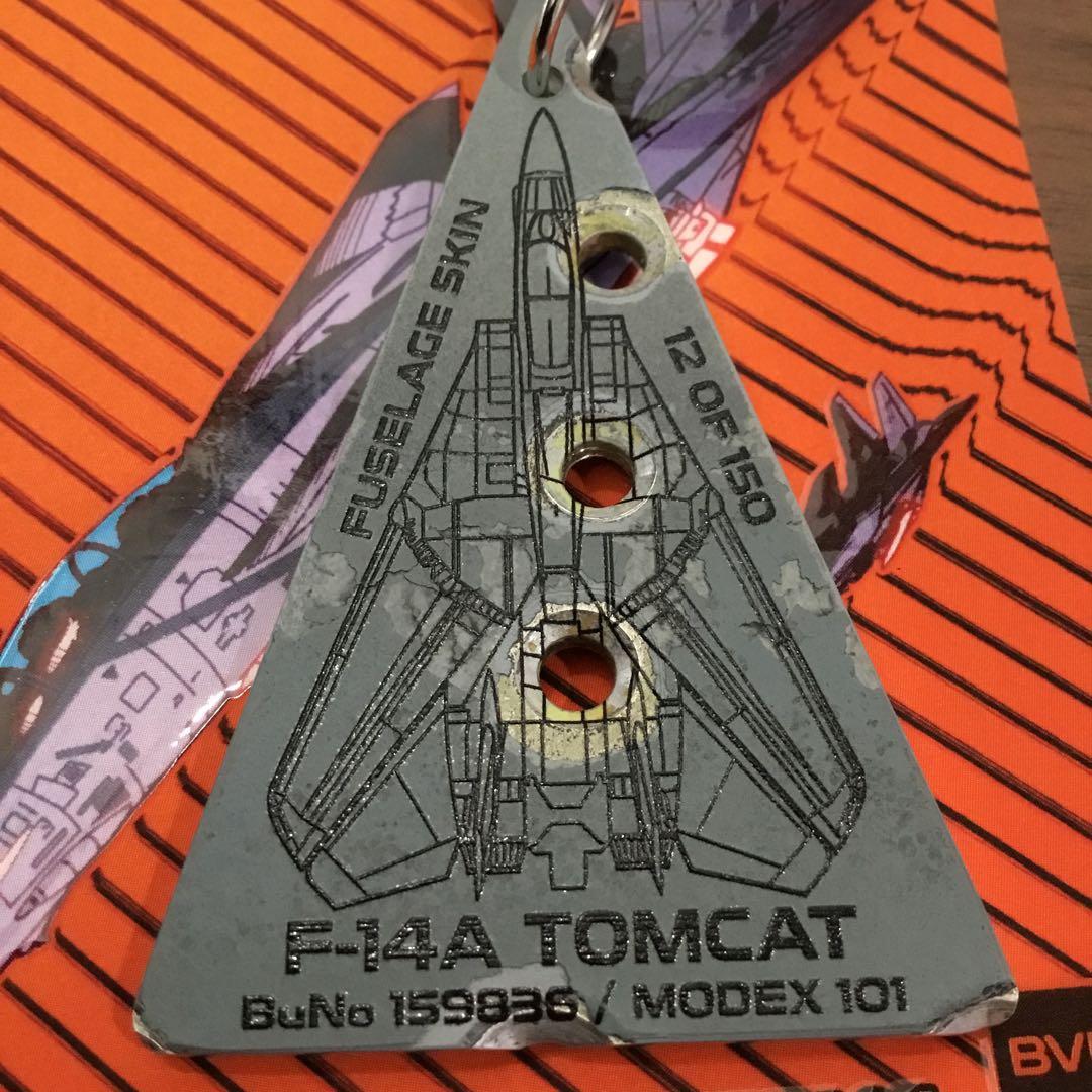 レア部位　F-14戦闘機　フライトタグキーホルダーアメリカ海軍飛行機TOPGUN