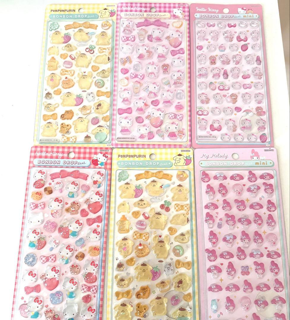 ボンボンドロップシール サンリオ 正規品 6枚セット