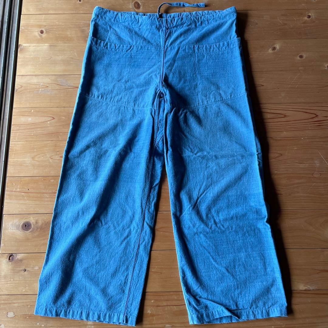 えみおわす　トリップパンツ　mサイズ 藍染め