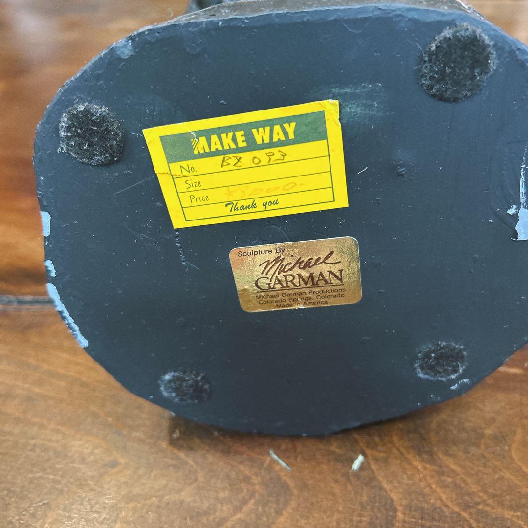 彫刻家 マイケルガーマン氏作 アンティーク彫刻　アメリカンインテリア　消防士