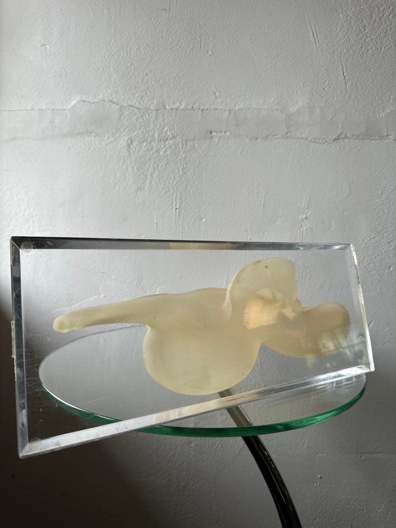 クリスタル オブジェ アンティーク ヴィンテージ レトロ アート 置物 希少