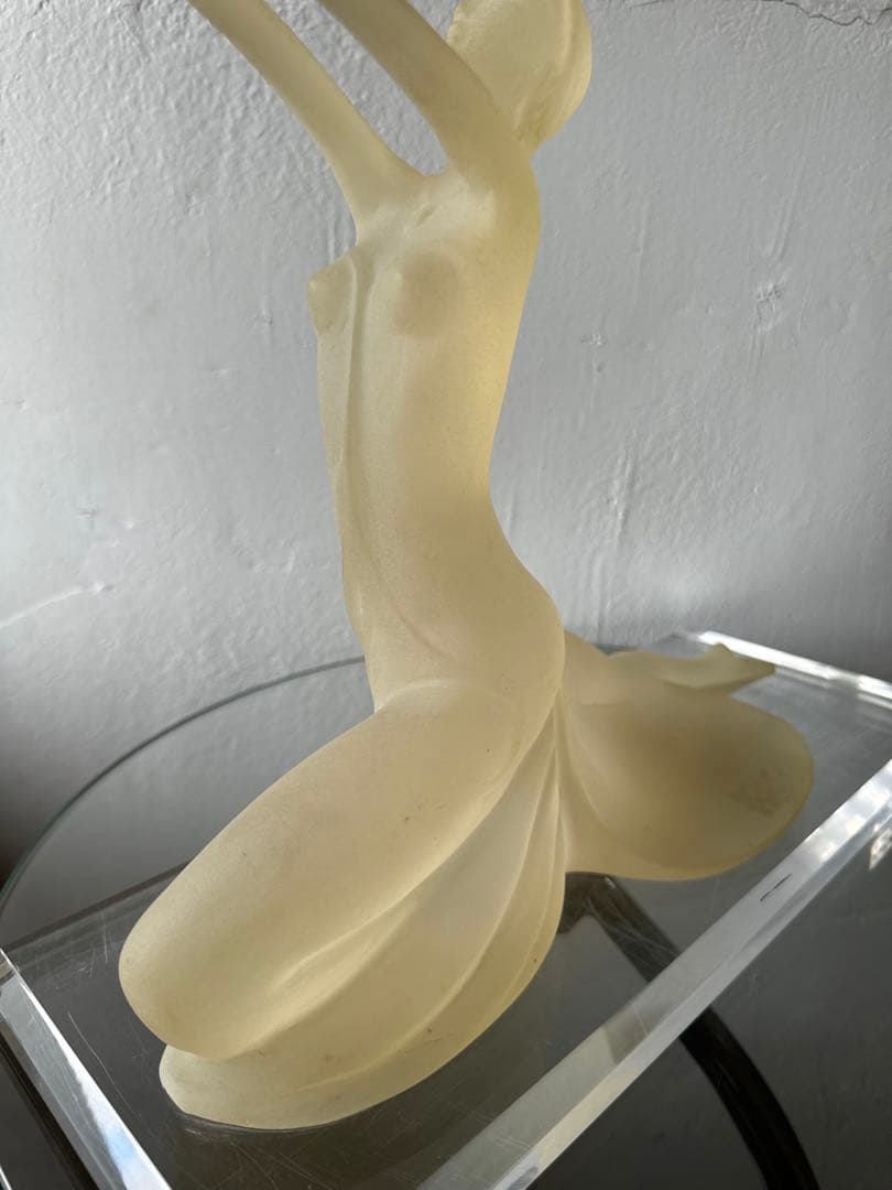 クリスタル オブジェ アンティーク ヴィンテージ レトロ アート 置物 希少