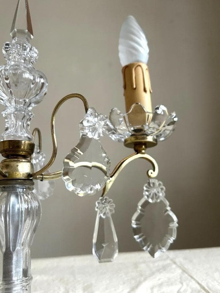 キャンドル　ランプ　 蝋燭　シャンデリア　ブロカント　フランスアンティーク