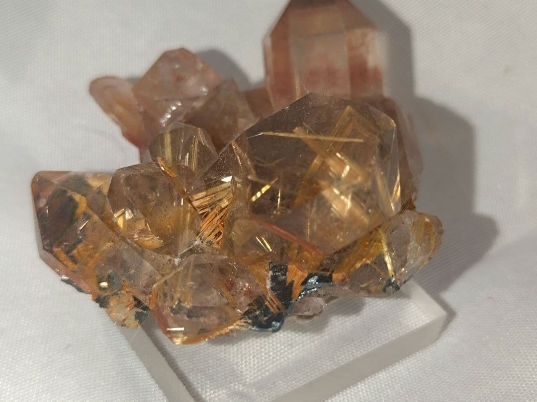 外国産鉱物 ブラジル産 ヘマタイトルチルクォーツ パワーストーン 原石