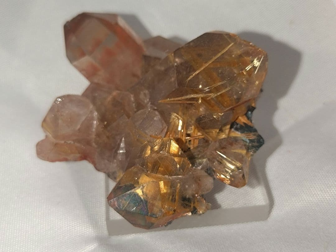 外国産鉱物 ブラジル産 ヘマタイトルチルクォーツ パワーストーン 原石