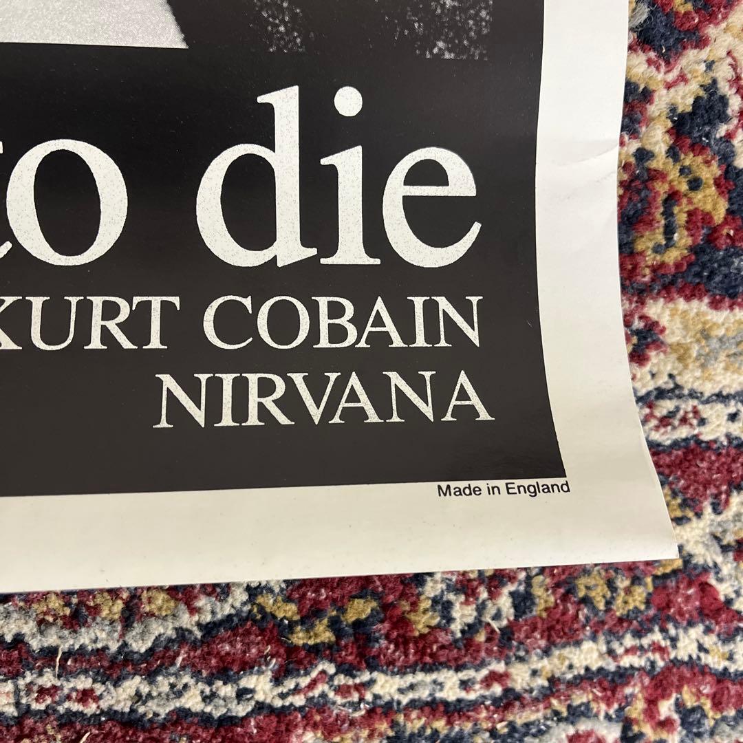 90s当時物◼︎英国製 カートコバーン nirvana ニルヴァーナ ポスター